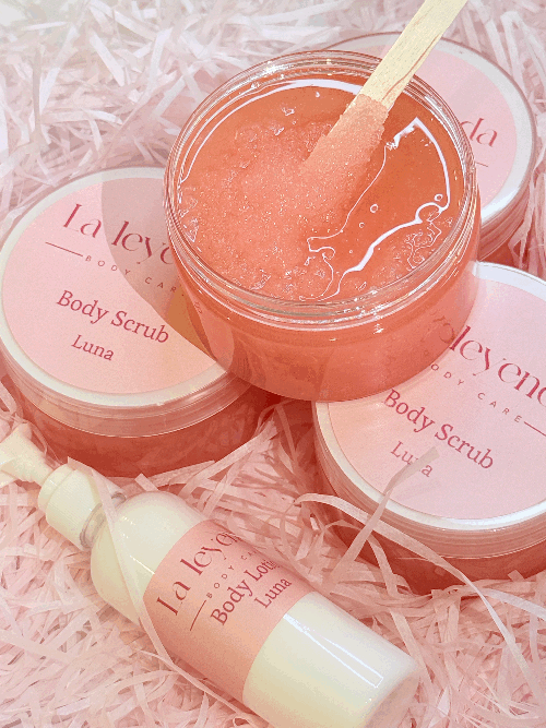 Set of Body Lotion & Scrub Luna