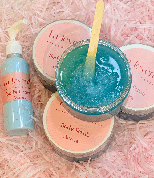 Set of Body Lotion & Scrub Aurora