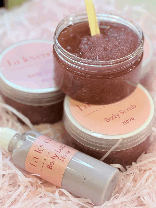 Set of Body Lotion & Scrub Nova